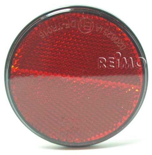 Reflektor rund 72mm, selbstklebend, rot