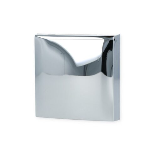 Berker Integro Flow/Pure Rahmen, mit Klappdeckel, 1-fach, chrom glänzend