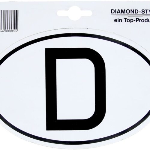 Nationalitätenschild D, 170x115mm