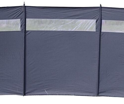 EuroTrail Windbreaker S Windschutz, 375x150cm, grau