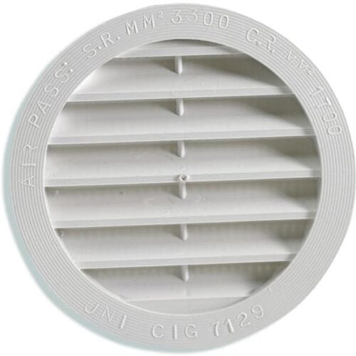 FAWO Lüftungsgitter rund, weiß, 80mm