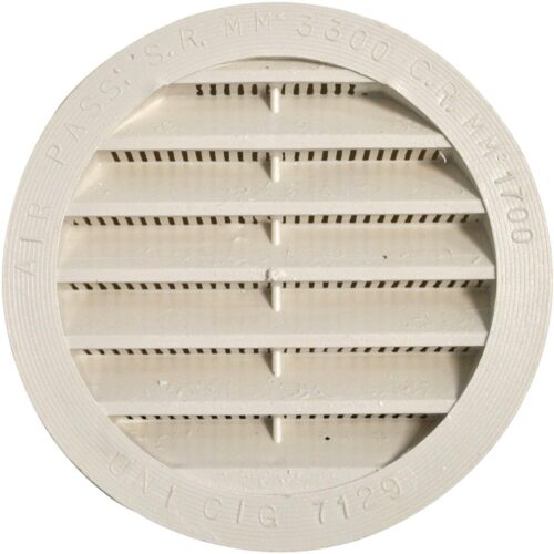 FAWO Lüftungsgitter rund, weiß, 100mm