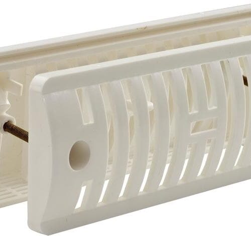 FAWO Kombinierter Seitenlüfter, 180x60mm, Kunststoff, weiß