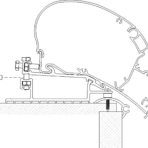 Thule Omnistor 9200/6300 Zusatz-Adapter für Montagesystem