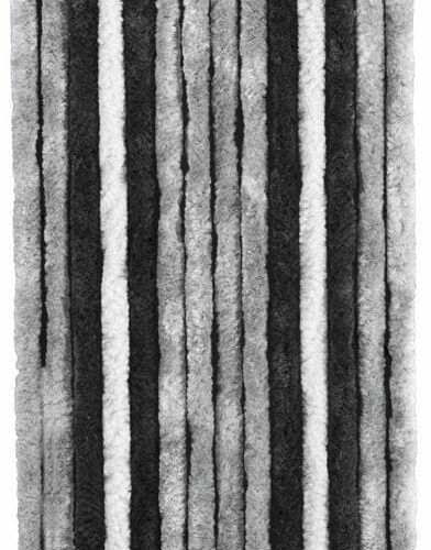 Brunner Acapulco Flauschvorhang, 100x205cm, grau/schwarz