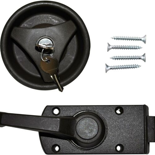 FAWO Caravan Türschloss, FF-System FF1, inkl. Schlüssel & Zylinder, dunkelbraun