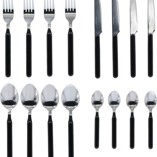 Brunner Delice Besteck-Set, 16-teilig, schwarz
