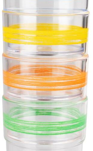 WACA Trinkglas, SAN, bunt, 230ml, 4er Set