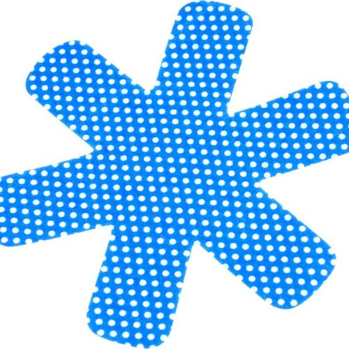 Teller- und Tassenschutz 6er- Set, blau