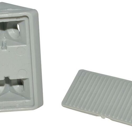 Möbelverbinder 2-teilig, grau