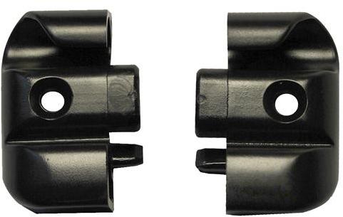 Polyplastic Endstücke für Fensterleiste, schwarz