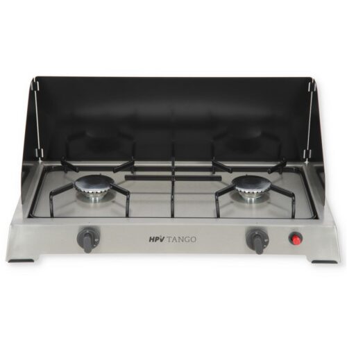 HPV Gaskocher Tango, 2-flammig, Edelstahl, 50mbar
