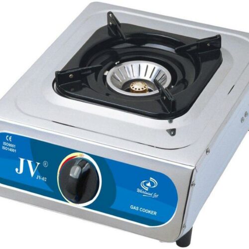 JV Gaskocher, Edelstahl, 1-flammig