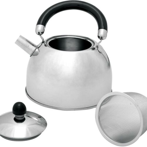 Teekessel mit Teesieb, Edelstahl, 1L