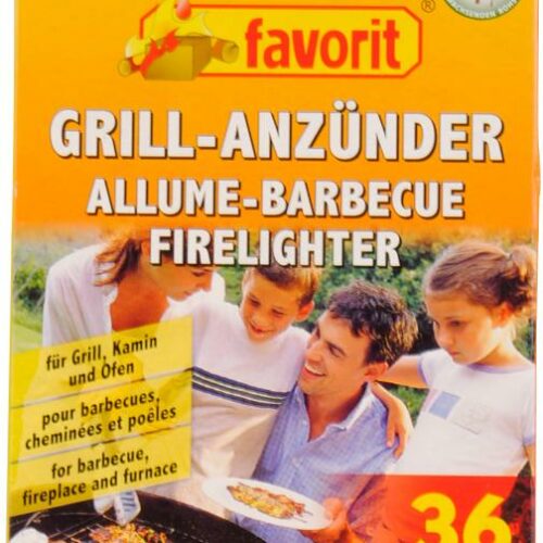 Favorit Grillanzünder, 36 Riegel, Naturholzfaser