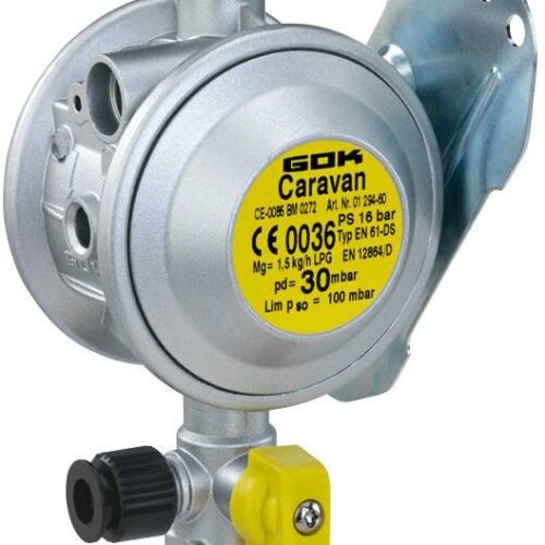 GOK Caramatic BasicOne Gasdruckregler mit Prüfeinrichtung, 30mbar, 1,5 kg/h