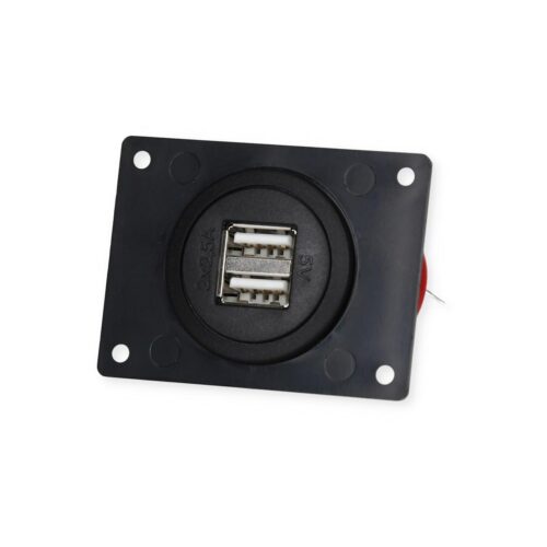 Pro Car USB Doppel-Einbausteckdose, 12/24V, 2x2500mA