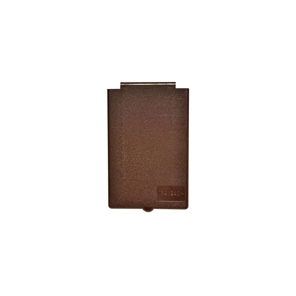 Opus 1 Schutzkontakt-Steckdose Mit Klappdeckel In Braun – Sicher, Unauffällig & IP20