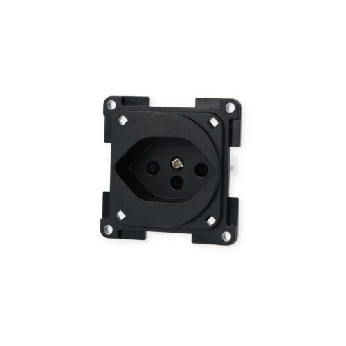 Inprojal System 20.000 Steckdose für Schweizer Norm, 250V, schwarz