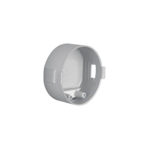 Berker Integro Flow/Pure Berührungsschutzdose, 1-fach, ø45x22mm, grau, mit Zugentlastung