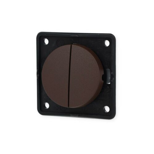 Berker Integro Flow/Pure Serienschalter, braun, 12/230V