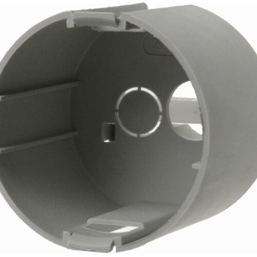 Berker Integro Flow/Pure Berührungsschutzdose, 1-fach, ø49x45,5mm, grau