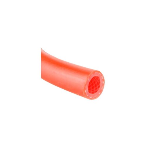 PVC Heißwasserschlauch mit Gewebeeinlage, rot 10x3mm, 1m