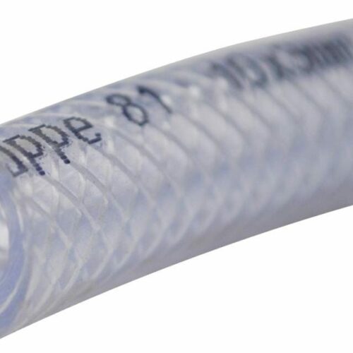 Druckschlauch für Heißwasser, transparent, ø10mm, 5m