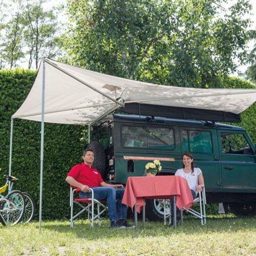 Fiamma Compass 220 Markise schwarz, 220cm, Light Grey