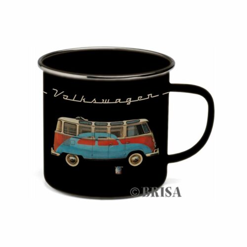 VW Collection Tasse, Emaille, 500ml, schwarz