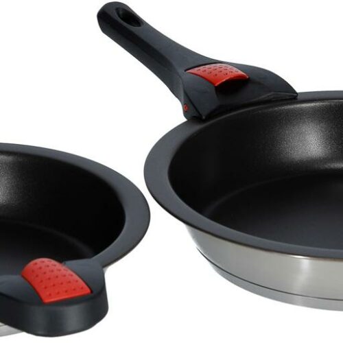 Camp4 Quick Clack Pfannen-Set, Edelstahl, 5-teilig