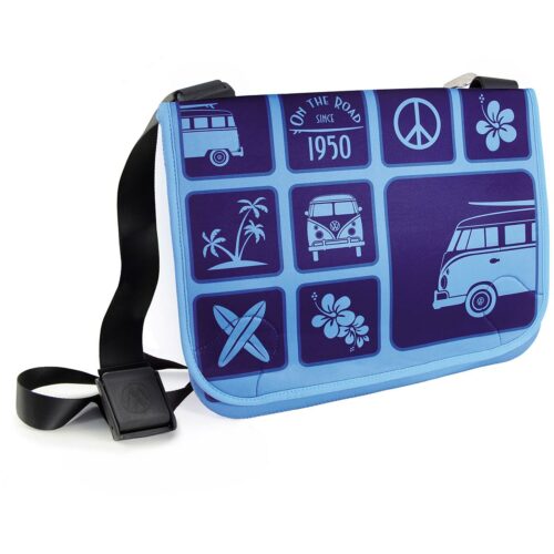 VW Collection Umhängetasche, querformat, blau