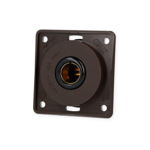 Berker Integro Flow/Pure Steckdose, 12V, braun