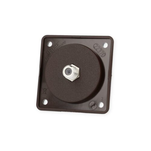 Berker Integro Flow/Pure Sat Steckdose, F-Buchse, braun