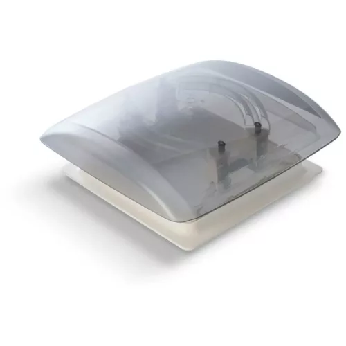 MPK VisionVent S eco (Modell 27) Dachhaube, 28x28cm, Rauchglas, beige, mit Netz