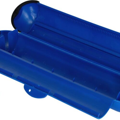 Carbest Kabelsafe mit Schloss für CEE-Stecker, blau