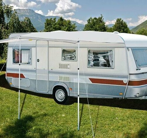 Sonnenvordach Florenz Gr. 4, grau, 350cm