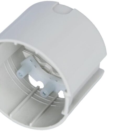 Berker Integro Flow/Pure Berührungsschutzdose, 1-fach, ø 49x38mm, grau, mit Zugentlastung