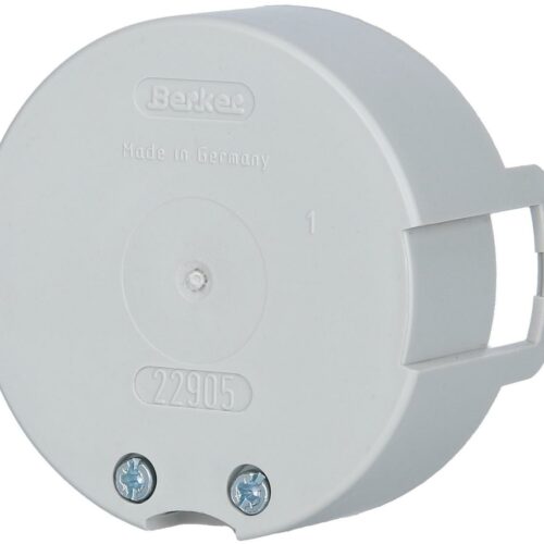 Berker Integro Flow/Pure Berührungsschutzdose, 1-fach, ø58x35mm, grau