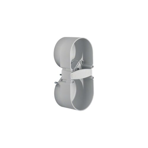 Berker Integro Flow/Pure Berührungsschutzdose, 2-fach, ø 49x37mm, grau