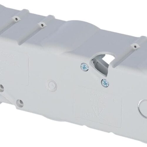 Berker Integro Flow/Pure Berührungsschutzdose, 3-fach, ø49x38mm, grau