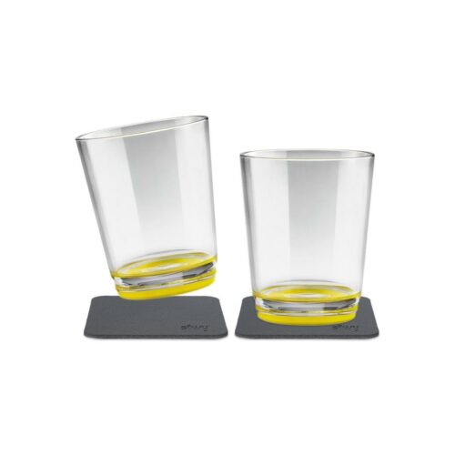 silwy Magnet Trinkbecher, 250ml, 2er Set, gelb