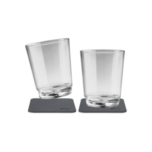 silwy Magnet Trinkbecher, 250ml, 2er Set, transparent