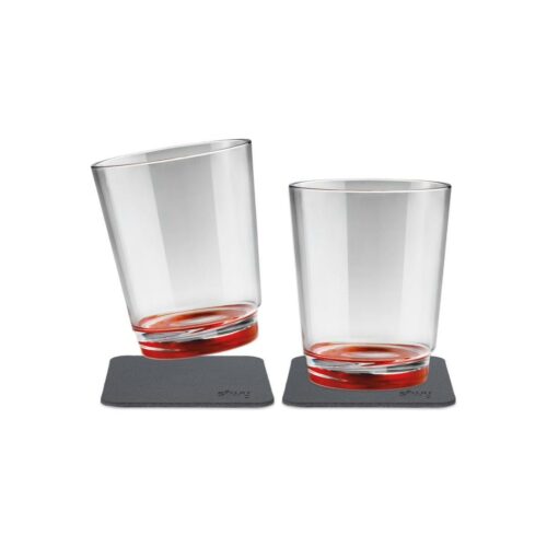 silwy Magnet Trinkbecher, 250ml, 2er Set, rot