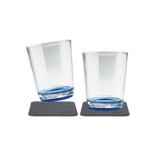 silwy Magnet Trinkbecher, 250ml, 2er Set, blau
