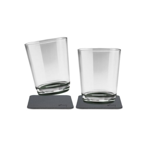 silwy Magnet Trinkbecher, 250ml, 2er Set, grau