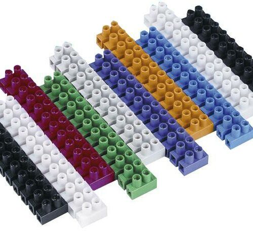 Jäger Euro-Klemmleisten 12-polig, farblich sortiert