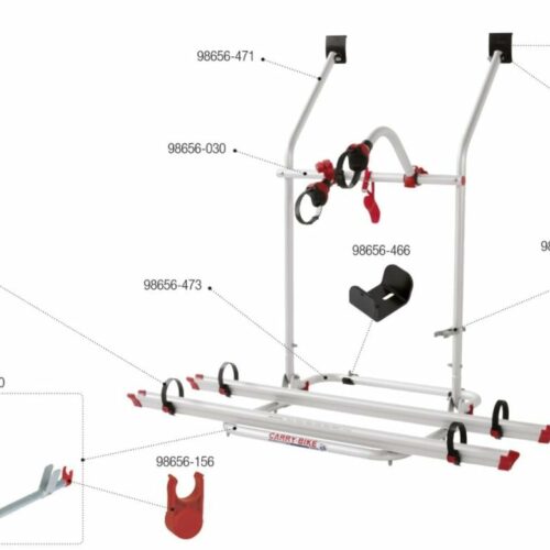 Obere Halterung - Fiamma Ersatzteil-Nr. 98656-463 - passend zu Carry-Bike VW T3