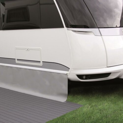 Hindermann Premium Bodenschürze, hellgrau, 300x75cm