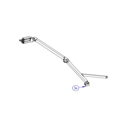 Gelenkarm-Befestigung vorne - Thule Ersatzteil Nr. 1500602759 - passend zu Thule Omnistor 9200